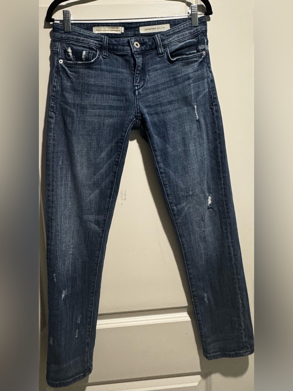 Pilcro and the Letterpress Dark Blue Skinny Jeans